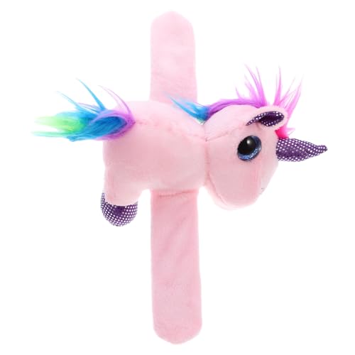 ERINGOGO Umarme Den Ring Babyohrringe Für Kleinkinder Einhorn-armbänder Kuscheltiere Dinosaurier Rosafarbene Schnapparmbänder Mädchen Spielzeug Animal-Slap-Armband Snap-armbänder Plüsch von ERINGOGO