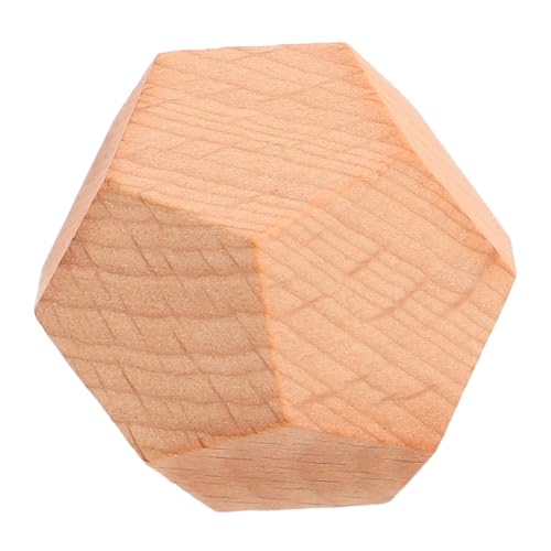 ERINGOGO Unvollendete Holz-bastelwürfel Für DIY-projekte, Unterrichtswürfel Und Brettspiele, Leere Holzwürfel Für Den Unterricht Und Den Heimgebrauch, Ideal Für Mathe-Spiele Und von ERINGOGO