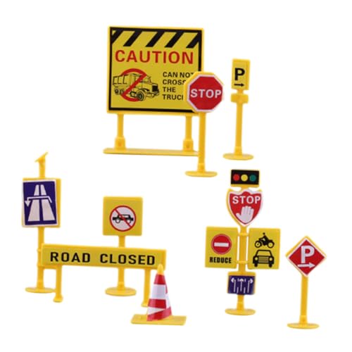 ERINGOGO Verkehrszeichen Spielset mit Realistischen Bunten Miniatur straßenschildern und Absperrungen Kindersicheres Kunststoffspielzeug für Interaktives Lernen und Baustellen spielspaß ERINGOGO Verkehrszeichen Spielset mit Realistischen Bunten Miniatur straßenschildern und Absperrungen Kindersicheres Kunststoffspielzeug für Interaktives Lernen und Baustellen spielspaß von ERINGOGO