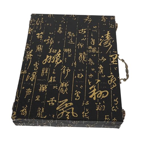 ERINGOGO Vintage Mahjong Aufbewahrungsbox aus Holz mit Prägung Tragbarer Spiele Container mit Griff für Mahjong Schach und Brettspiele Eleganter Reise Koffer zur Stilvollen Spielestein ERINGOGO Vintage Mahjong Aufbewahrungsbox aus Holz mit Prägung Tragbarer Spiele Container mit Griff für Mahjong Schach und Brettspiele Eleganter Reise Koffer zur Stilvollen Spielestein von ERINGOGO