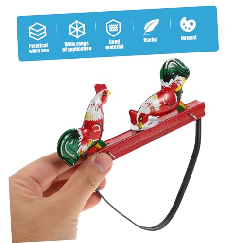 ERINGOGO Vintage Metall Hahn Stabiles Eisen Hühnerspielzeug mit Pickender Funktion Klassisches Retro Geflügel für Sammler und Dekoration ERINGOGO Vintage Metall Hahn Stabiles Eisen Hühnerspielzeug mit Pickender Funktion Klassisches Retro Geflügel für Sammler und Dekoration von ERINGOGO