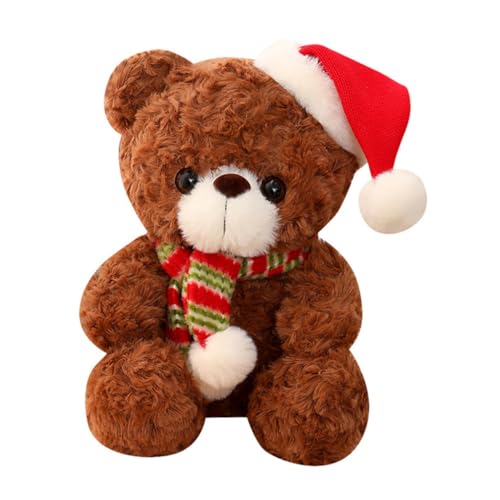 ERINGOGO Weicher Weihnachtsbär Plüschspielzeug Kuscheliges Weihnachtsplüsch Kuscheltier Festliche Tischdekoration für Familie ERINGOGO Weicher Weihnachtsbär Plüschspielzeug Kuscheliges Weihnachtsplüsch Kuscheltier Festliche Tischdekoration für Familie von ERINGOGO