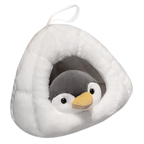 ERINGOGO Weiches Plüsch Pinguin Kuscheltier mit Nest Niedliches Stofftier Dekoanhänger Handgenäht Kompakt Tragbar Multifunktional als Sofa Kissen und Zeitloses Wohnaccessoire ERINGOGO Weiches Plüsch Pinguin Kuscheltier mit Nest Niedliches Stofftier Dekoanhänger Handgenäht Kompakt Tragbar Multifunktional als Sofa Kissen und Zeitloses Wohnaccessoire von ERINGOGO