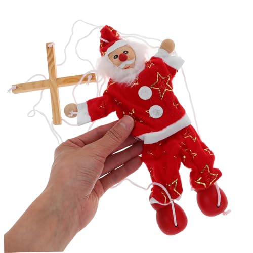 ERINGOGO Weihnachtliche Holz Marionette Weihnachtsmann Pull String Puppe Handgefertigt Robust Spielerisch für Theater Dekoration ERINGOGO Weihnachtliche Holz Marionette Weihnachtsmann Pull String Puppe Handgefertigt Robust Spielerisch für Theater Dekoration von ERINGOGO