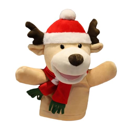 ERINGOGO Weihnachtliche Mini Handpuppe Rentier aus Weichem Plüsch für Lustiges Finger für Interaktives Erzählen und Kreatives Rollenspiel Weihnachtsaktivitätsspielzeug ERINGOGO Weihnachtliche Mini Handpuppe Rentier aus Weichem Plüsch für Lustiges Finger für Interaktives Erzählen und Kreatives Rollenspiel Weihnachtsaktivitätsspielzeug von ERINGOGO