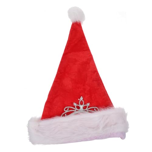 ERINGOGO Weihnachtsbrille Entzückende Weihnachtsmütze Weihnachtsschmuck Weihnachtsmütze Kinder Weihnachtsmützen Weihnachtsdekorationen Lustige Hüte Weihnachtsfeier Weihnachtsmütze Samt von ERINGOGO