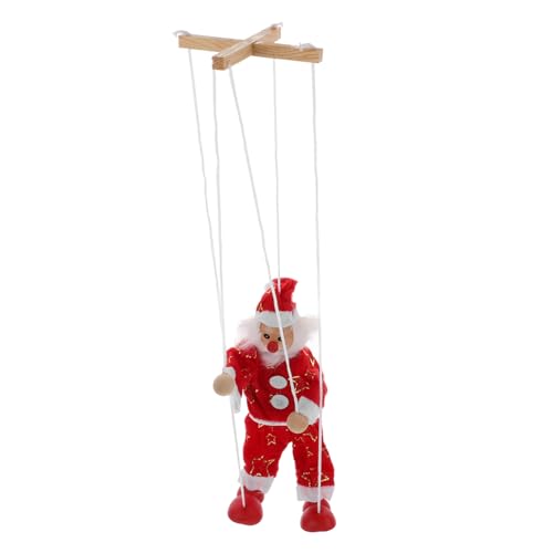ERINGOGO Weihnachtsmann Marionette Holzpuppe mit Zugmechanismus Interaktives Kreativität und Geschicklichkeit Handgefertigte Weihnachtsdeko für Wohnzimmer und Festtage ERINGOGO Weihnachtsmann Marionette Holzpuppe mit Zugmechanismus Interaktives Kreativität und Geschicklichkeit Handgefertigte Weihnachtsdeko für Wohnzimmer und Festtage von ERINGOGO