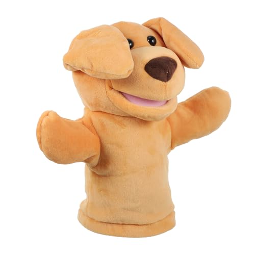 ERINGOGO Welpen-Handpuppe interaktives kinderspielzeug jucarii pentru copii et Kuscheltier pummeluff Kuscheltier Cartoon-Handpuppe Handpuppe als Rollenspiel Plüschpuppe Orange von ERINGOGO