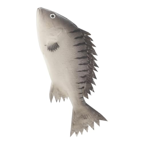 ERINGOGO simulierte Fischornamente kinderspielzeug interaktives Lernspielzeug für Tier Modell Fischfiguren gefälschter Fisch Pu Grey von ERINGOGO