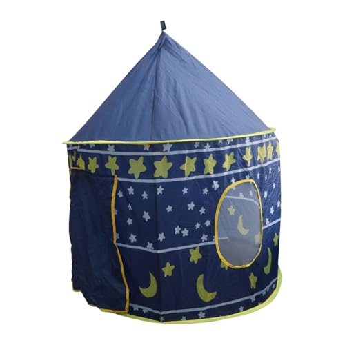 Kinderzelt Zelte Zelt Indoor Spielhaus Indoor Spielzelt Indoor Jurte Krabbelhaus Outdoor Zelt Krabbelzelt Spielzelt Indoor Zelt Polyester Blau ERINGOGO von ERINGOGO