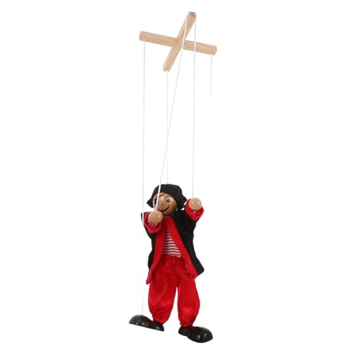 ERINGOGO Bauchredner Marionette Puppe Piratenpuppe Spielzeug String Puppen Für Jungen Und Mädchen Holz Marionette von ERINGOGO