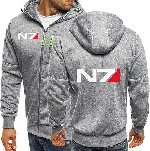 ERLIANG Herren Kapuzenpullis für N.7 Zip Up Pullover für Männer Strickjacken Jacken Casual Pullover Langarm Outwear Pullover für Männer von ERLIANG