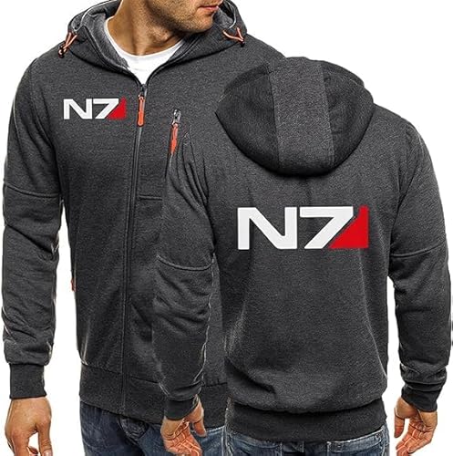 ERLIANG Herren Kapuzenpullis für N.7 Zip Up Pullover für Männer Strickjacken Jacken Casual Pullover Langarm Outwear Pullover für Männer von ERLIANG