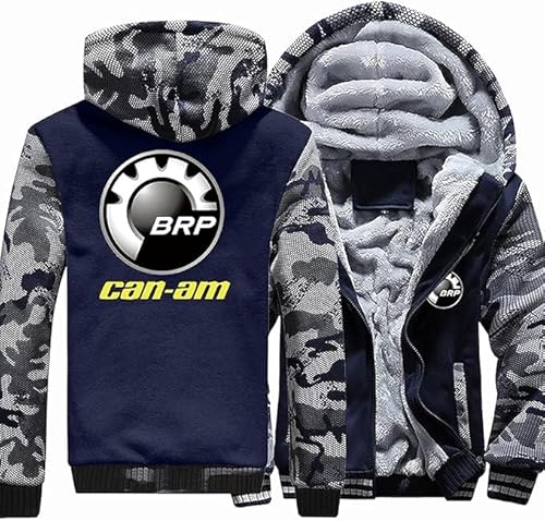 ERLIANG Herren Winter Kapuzenjacke, Print Fleece Kapuzenjacken Mäntel Winter Warm Dick Hoodie Tops für Männer - Geschenk von ERLIANG