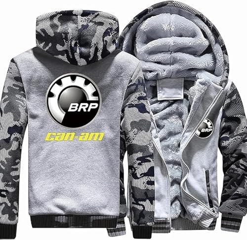 ERLIANG Herren Winter Kapuzenjacke, Print Fleece Kapuzenjacken Mäntel Winter Warm Dick Hoodie Tops für Männer - Geschenk von ERLIANG