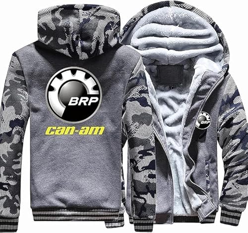 ERLIANG Herren Winter Kapuzenjacke, Print Fleece Kapuzenjacken Mäntel Winter Warm Dick Hoodie Tops für Männer - Geschenk von ERLIANG