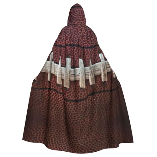 ERSDWRE American Football Kapuzenumhang mit Schnürsenkel-Druck, für Herren und Damen, Kapuzenumhang für Mittelalter-Umhang, Kostüme, Cosplay ERSDWRE American Football Kapuzenumhang mit Schnürsenkel-Druck, für Herren und Damen, Kapuzenumhang für Mittelalter-Umhang, Kostüme, Cosplay von ERSDWRE
