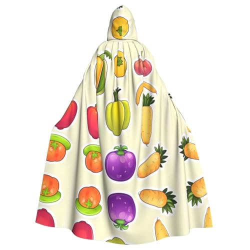 ERSDWRE Cartoon-Umhang mit Gemüse und Früchten, Halloween-Kapuzenumhang für Männer und Frauen, Kapuzenumhang für Mittelalter-Umhang, Kostüme, Cosplay ERSDWRE Cartoon-Umhang mit Gemüse und Früchten, Halloween-Kapuzenumhang für Männer und Frauen, Kapuzenumhang für Mittelalter-Umhang, Kostüme, Cosplay von ERSDWRE