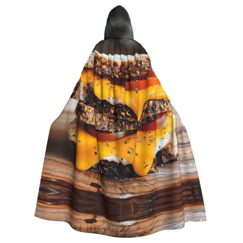 ERSDWRE Halloween-Kapuzenumhang mit Käse-Sandwiches-Aufdruck, für Herren und Damen, Kapuzenumhang für Mittelalter-Umhang, Kostüme, Cosplay ERSDWRE Halloween-Kapuzenumhang mit Käse-Sandwiches-Aufdruck, für Herren und Damen, Kapuzenumhang für Mittelalter-Umhang, Kostüme, Cosplay von ERSDWRE