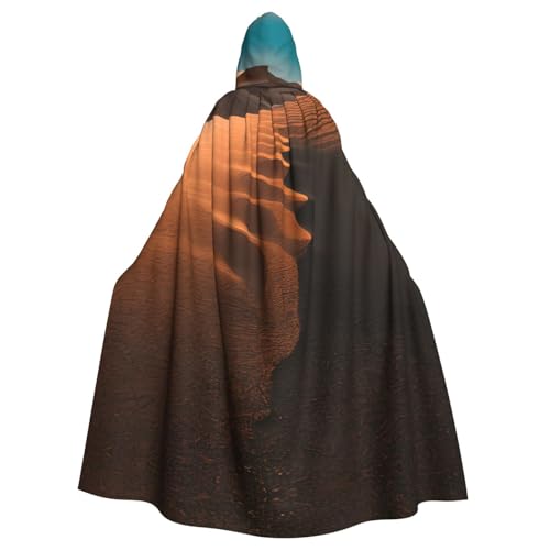 ERSDWRE Halloween-Kapuzenumhang mit Sanddünen für Herren und Damen, Kapuzenumhang für Mittelalter-Umhang, Kostüme, Cosplay ERSDWRE Halloween-Kapuzenumhang mit Sanddünen für Herren und Damen, Kapuzenumhang für Mittelalter-Umhang, Kostüme, Cosplay von ERSDWRE