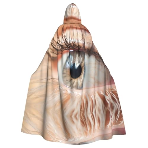 ERSDWRE Halloween-Kapuzenumhang mit Wimpernaufdruck, für Männer und Frauen, Kapuzenumhang für Mittelalter-Umhang, Kostüme, Cosplay ERSDWRE Halloween-Kapuzenumhang mit Wimpernaufdruck, für Männer und Frauen, Kapuzenumhang für Mittelalter-Umhang, Kostüme, Cosplay von ERSDWRE