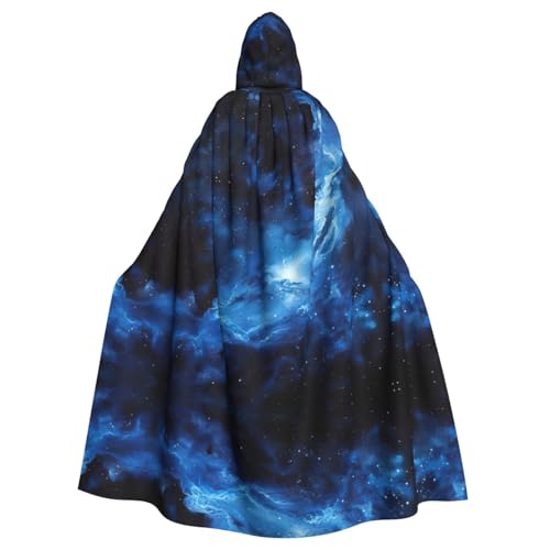 ERSDWRE Halloween-Kapuzenumhang mit blauem Galaxie-Druck, für Männer und Frauen, Kapuzenumhang für Mittelalter-Umhang, Kostüme, Cosplay ERSDWRE Halloween-Kapuzenumhang mit blauem Galaxie-Druck, für Männer und Frauen, Kapuzenumhang für Mittelalter-Umhang, Kostüme, Cosplay von ERSDWRE