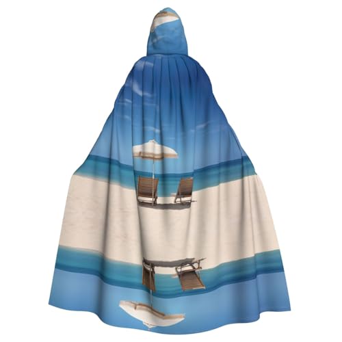 ERSDWRE Halloween-Kapuzenumhang mit entspanntem Strandaufdruck, für Männer und Frauen, Kapuzenumhang für Mittelalter-Umhang, Kostüme, Cosplay ERSDWRE Halloween-Kapuzenumhang mit entspanntem Strandaufdruck, für Männer und Frauen, Kapuzenumhang für Mittelalter-Umhang, Kostüme, Cosplay von ERSDWRE