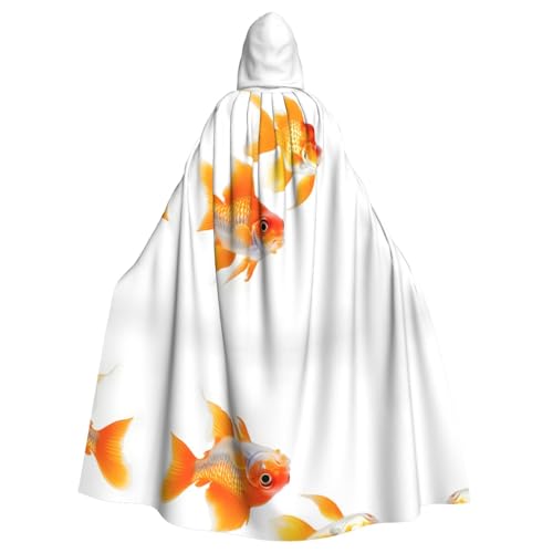 ERSDWRE Halloween-Kapuzenumhang mit süßem Goldfisch-Druck, für Herren und Damen, Kapuzenumhang für Mittelalter-Umhang, Kostüme, Cosplay ERSDWRE Halloween-Kapuzenumhang mit süßem Goldfisch-Druck, für Herren und Damen, Kapuzenumhang für Mittelalter-Umhang, Kostüme, Cosplay von ERSDWRE
