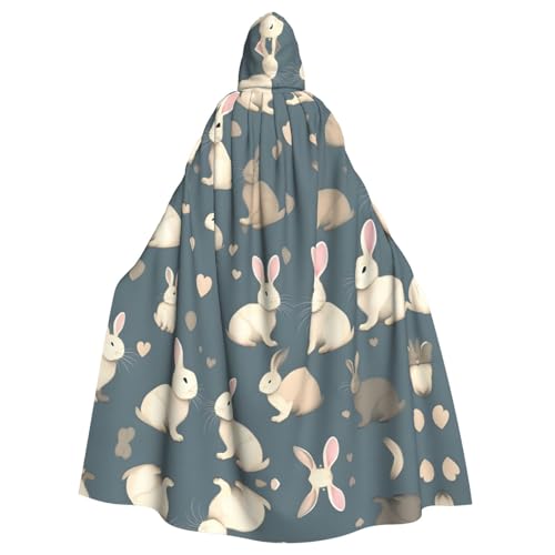 ERSDWRE Hasen-Hintergrunddruck, Halloween-Kapuzenumhang für Männer und Frauen, Kapuzenumhang für Mittelalter-Umhang, Kostüme, Cosplay ERSDWRE Hasen-Hintergrunddruck, Halloween-Kapuzenumhang für Männer und Frauen, Kapuzenumhang für Mittelalter-Umhang, Kostüme, Cosplay von ERSDWRE