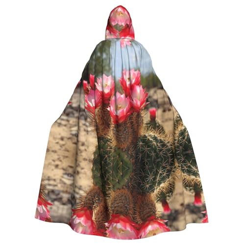 ERSDWRE Kapuzenumhang mit Kaktus-Blumenmuster, Halloween-Kapuzenumhang für Männer und Frauen, für Mittelalter-Umhang, Kostüme, Cosplay ERSDWRE Kapuzenumhang mit Kaktus-Blumenmuster, Halloween-Kapuzenumhang für Männer und Frauen, für Mittelalter-Umhang, Kostüme, Cosplay von ERSDWRE