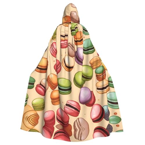 ERSDWRE Kapuzenumhang mit Macaron-Keksgeschmack, Halloween-Kapuzenumhang für Männer und Frauen, für Mittelalter-Umhang, Kostüme, Cosplay ERSDWRE Kapuzenumhang mit Macaron-Keksgeschmack, Halloween-Kapuzenumhang für Männer und Frauen, für Mittelalter-Umhang, Kostüme, Cosplay von ERSDWRE