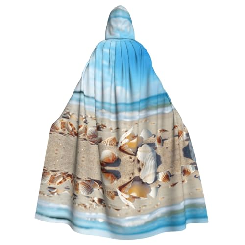 ERSDWRE Kapuzenumhang mit Muscheln, Sanddruck, Halloween-Kapuzenumhang für Männer und Frauen, für Mittelalter-Umhang, Kostüme, Cosplay ERSDWRE Kapuzenumhang mit Muscheln, Sanddruck, Halloween-Kapuzenumhang für Männer und Frauen, für Mittelalter-Umhang, Kostüme, Cosplay von ERSDWRE