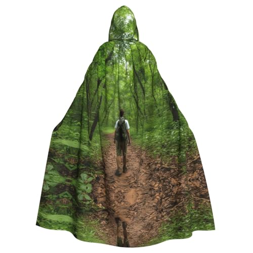 ERSDWRE Kapuzenumhang mit tropischem Wildnis-Dschungel-Druck, für Herren und Damen, Mittelalter-Umhang, Kostüme, Cosplay ERSDWRE Kapuzenumhang mit tropischem Wildnis-Dschungel-Druck, für Herren und Damen, Mittelalter-Umhang, Kostüme, Cosplay von ERSDWRE