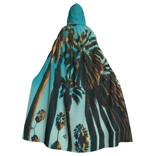 ERSDWRE Los Angeles Palmen-Druck, Halloween-Kapuzenumhang für Männer und Frauen, Kapuzenumhang für Mittelalter-Umhang, Kostüme, Cosplay ERSDWRE Los Angeles Palmen-Druck, Halloween-Kapuzenumhang für Männer und Frauen, Kapuzenumhang für Mittelalter-Umhang, Kostüme, Cosplay von ERSDWRE
