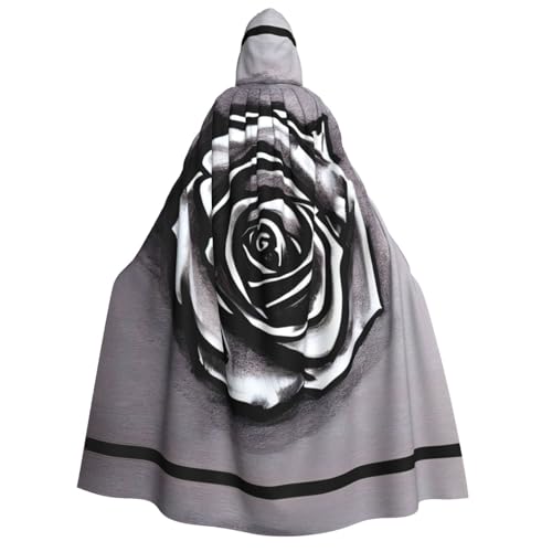 ERSDWRE Metallrose Unisex Kapuzenumhang Umhang für Halloween Cosplay Kostüme Robe Karneval Hexe Vampir von ERSDWRE