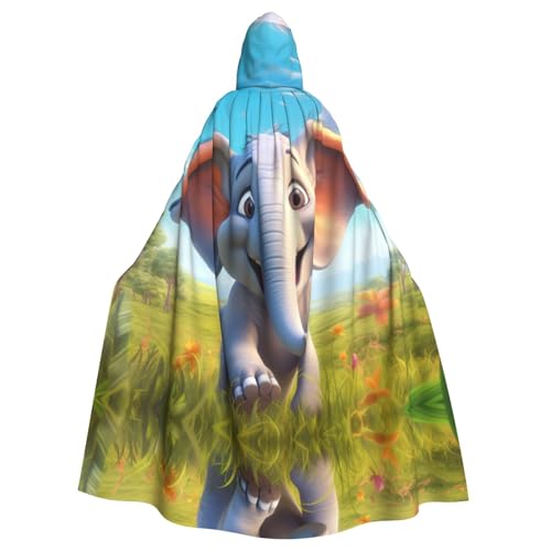 ERSDWRE Niedlicher Cartoon-Elefanten-Druck, Halloween-Kapuzenumhang für Männer und Frauen, Kapuzenumhang für Mittelalter-Umhang, Kostüme, Cosplay ERSDWRE Niedlicher Cartoon-Elefanten-Druck, Halloween-Kapuzenumhang für Männer und Frauen, Kapuzenumhang für Mittelalter-Umhang, Kostüme, Cosplay von ERSDWRE