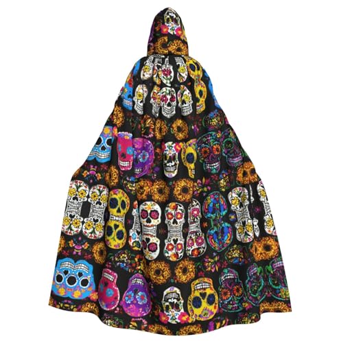 ERSDWRE Rosen-Totenkopf-Druck, Halloween-Kapuzenumhang für Männer und Frauen, Kapuzenumhang für Mittelalter-Umhang, Kostüme, Cosplay ERSDWRE Rosen-Totenkopf-Druck, Halloween-Kapuzenumhang für Männer und Frauen, Kapuzenumhang für Mittelalter-Umhang, Kostüme, Cosplay von ERSDWRE