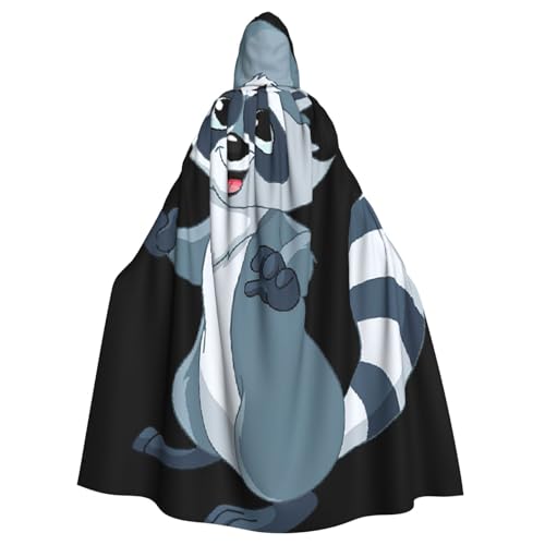 ERSDWRE Süßer Waschbär-Druck, Halloween-Kapuzenumhang für Männer und Frauen, Kapuzenumhang für Mittelalter-Umhang, Kostüme, Cosplay ERSDWRE Süßer Waschbär-Druck, Halloween-Kapuzenumhang für Männer und Frauen, Kapuzenumhang für Mittelalter-Umhang, Kostüme, Cosplay von ERSDWRE