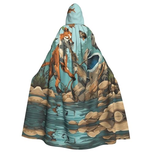 ERSDWRE Umhang mit wildem Tier, Jagdfisch, 03, Halloween-Kapuzenumhang für Männer und Frauen, Kapuzenumhang für Mittelalter-Umhang, Kostüme, Cosplay ERSDWRE Umhang mit wildem Tier, Jagdfisch, 03, Halloween-Kapuzenumhang für Männer und Frauen, Kapuzenumhang für Mittelalter-Umhang, Kostüme, Cosplay von ERSDWRE