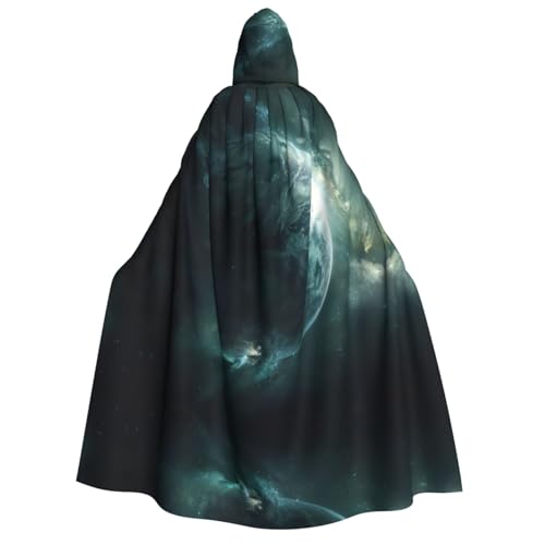 ERSDWRE Universe Planet Unisex Kapuzenumhang Umhang für Halloween Cosplay Kostüme Robe Karneval Hexe Vampir von ERSDWRE