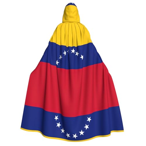 ERSDWRE Venezuela-Flagge, Unisex, Umhang mit Kapuze, Umhang für Halloween, Cosplay, Kostüme, Robe, Karneval, Hexe, Vampir von ERSDWRE