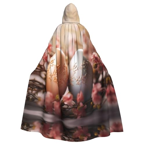 Halloween-Kapuzenumhang mit Ostereier-Aufdruck, für Männer und Frauen, Kapuzenumhang für Mittelalter-Umhang, Kostüme, Cosplay Halloween-Kapuzenumhang mit Ostereier-Aufdruck, für Männer und Frauen, Kapuzenumhang für Mittelalter-Umhang, Kostüme, Cosplay von ERSDWRE