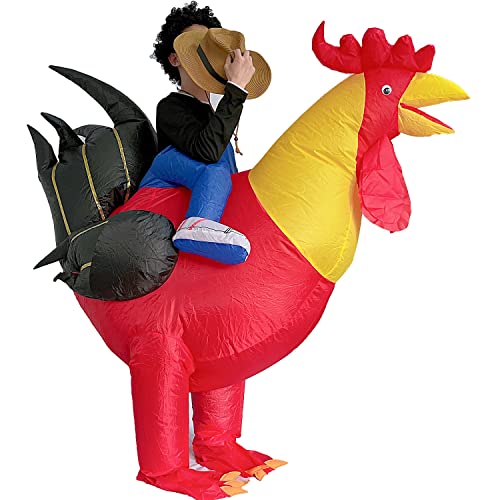 ERSTUME Aufblasbares Hahn-Kostüm Fancy Dress aufblasbare Kostüme für Halloween Cosplay Air Blow Up Kostüme Giant Suit T-Rex Rider Kostüm für Weihnachten Geburtstag Hochzeit Ostern Party ERSTUME Aufblasbares Hahn-Kostüm Fancy Dress aufblasbare Kostüme für Halloween Cosplay Air Blow Up Kostüme Giant Suit T-Rex Rider Kostüm für Weihnachten Geburtstag Hochzeit Ostern Party von ERSTUME