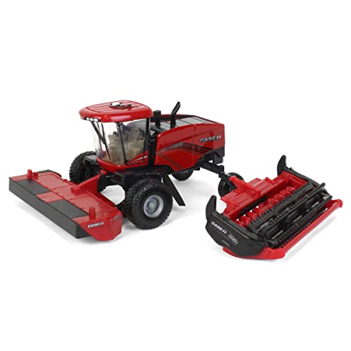 ERTL 1/64 Case IH WD2505 Schwadrower mit RD165 Drehkopf und Sichelstangenkopf 44282 von ERTL