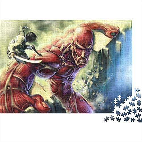 Attack on Titan Puzzle Puzzles 1000 Stücke Für Puzzle Pädagogische Spiele Home Dekoration Puzzle 1000pcs (75x50cm) von ERYUE