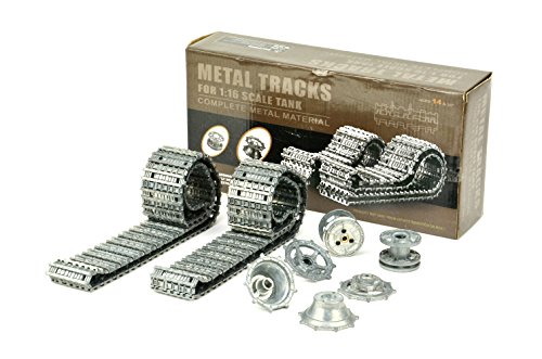 Aufrüstungssatz für Panzer: Metallkettenset für Heng Long Königstiger - ketten, Laufräder, Treibräder von ES-TOYS