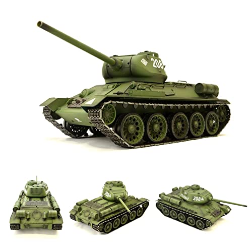 ES-TOYS RC Panzer Ferngesteuert mit Schussfunktion Russischer T-34/85 1:16 Heng Long -Rauch&Sound + 2,4Ghz - Pro Modell - Mit Metallgetriebe, Metallketten und Metallräder - V7.0 ES-TOYS RC Panzer Ferngesteuert mit Schussfunktion Russischer T-34/85 1:16 Heng Long -Rauch&Sound + 2,4Ghz - Pro Modell - Mit Metallgetriebe, Metallketten und Metallräder - V7.0 von ES-TOYS