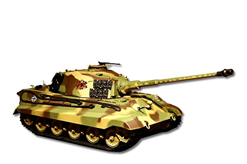 ES-TOYS RC Panzer mit Schussfunktion Deutscher Königstiger - Henschelturm 1:16 Heng Long mit Rauch und Sound, Metallgetriebe+Metallketten+2,4Ghz -PRO ES-TOYS RC Panzer mit Schussfunktion Deutscher Königstiger - Henschelturm 1:16 Heng Long mit Rauch und Sound, Metallgetriebe+Metallketten+2,4Ghz -PRO von ES-TOYS