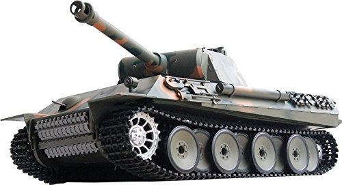 ES-Toys RC Panzer German Panther 1:16 Heng Long -Rauch&Sound+Stahlgetriebe und 2,4Ghz - V7.0 - Pro Modell von ES-TOYS