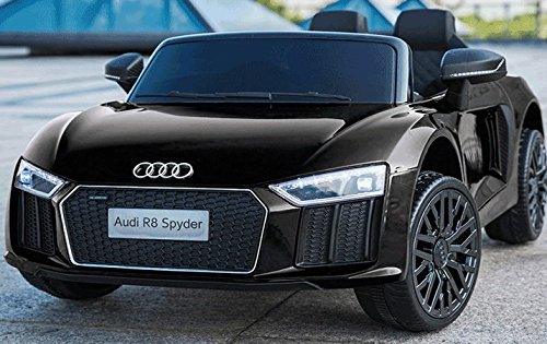 Kinderfahrzeug - Elektro Auto "Audi R8B" - lizenziert - 12V7Ah Akku und 2 Motoren- 2,4Ghz + MP3 + Leder + EVA-Schwarz Kinderfahrzeug - Elektro Auto "Audi R8B" - lizenziert - 12V7Ah Akku und 2 Motoren- 2,4Ghz + MP3 + Leder + EVA-Schwarz von ES-TOYS
